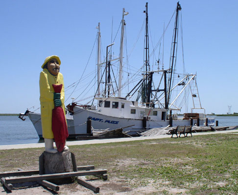 Wooden Fisherman In Apalachicola, Florida
