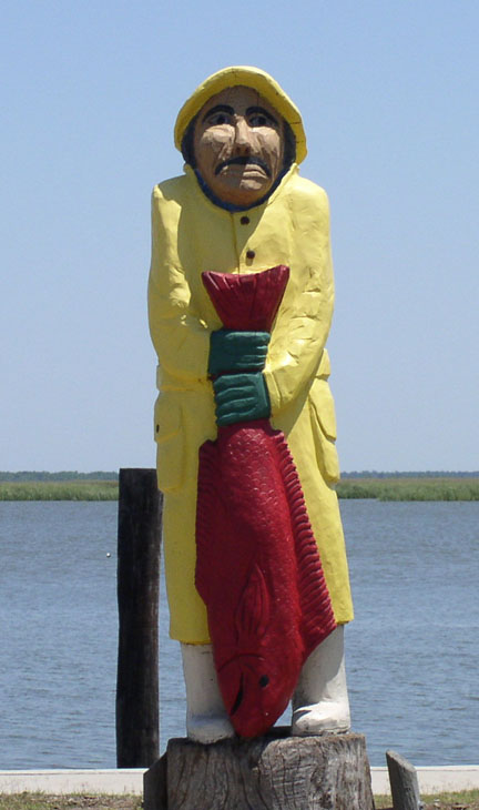 Wooden Fisherman In Apalachicola, Florida