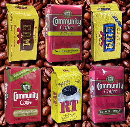 Various Louisiana Coffees