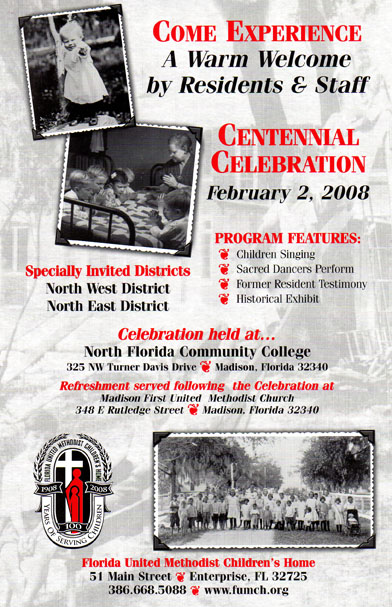 Florida United Methodist Children's Home Centennial Celebration