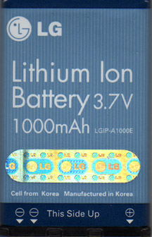 LG Cel Phone Battery LGIP-A1000E