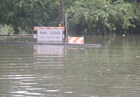 Lake Ella flooding due to Tropical Storm Fay