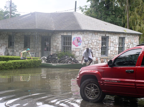 Lake Ella flooding due to Tropical Storm Fay