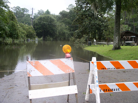 Lake Ella flooding due to Tropical Storm Fay