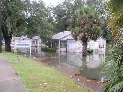 Lake Ella flooding due to Tropical Storm Fay