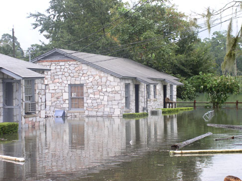 Lake Ella flooding due to Tropical Storm Fay