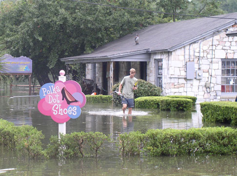 Lake Ella flooding due to Tropical Storm Fay