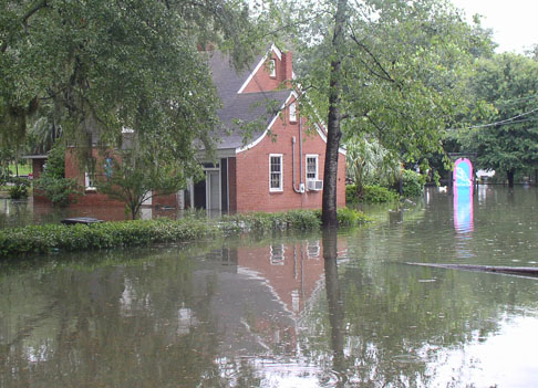 Lake Ella flooding due to Tropical Storm Fay