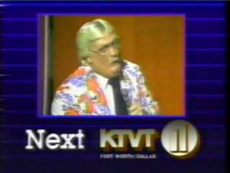Percy Pringle III On A Wrestling Promo For KTVT-TV Ft. Worth-Dallas, Texas (KTVT)