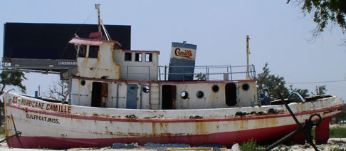 The S.S. Hurricane Camille Along U.S. Highway 90 In Gulfport, Mississippi