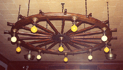 Weidmann's Steamboat Pilot's Wheel Light Fixture
