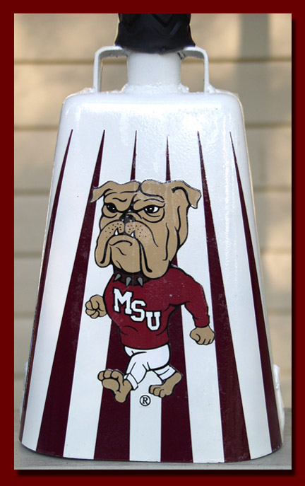 Carl's Mississippi State Bulldogs Cowbell purchased from an internet source